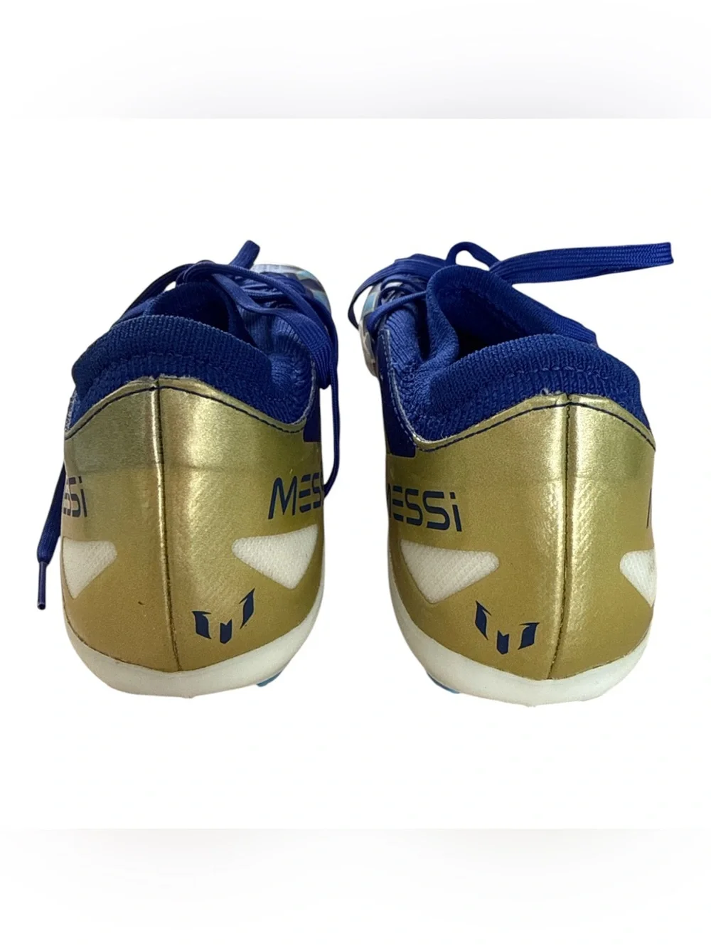 Adidas X Crazyfast League Messi Men’s Blue White Lace-Up Soccer Cleats